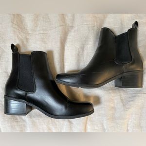 Target Heeled Ankle Boots - Black, 1 inch, size 6 1/2